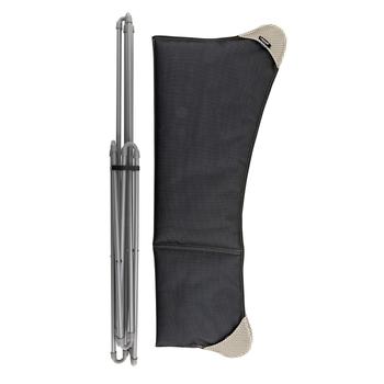 Visuel 1 du produit Fauteuil pliable en tube acier et toile Moka Lafuma Pop up XL BeComfort - 91 x 83 x 87 cm