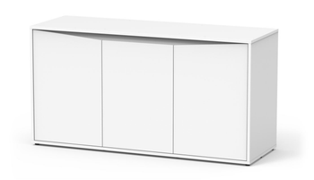 Visuel 1 du produit Meuble pour aquarium en bois coloris blanc 3 portes Aquatlantis Volga 450 - 80 x 52,5 x 152,5 cm