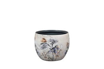 Visuel 1 du produit Cache-pot baby blanc et argent Moonlight prairie givrée - Ø 7 x H 6 cm