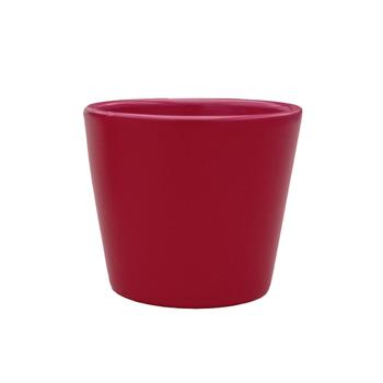 Visuel 1 du produit Cache-pot en céramique coloris rouge mat Fresh Baby R6 - Ø 7 x H 6 cm
