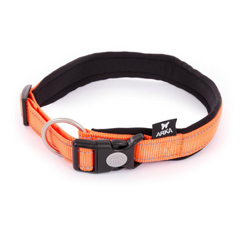 Visuel 1 du produit Collier neo+ orange Martin Sellier - 20 mm x 40 à 45 cm