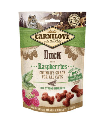 Visuel 1 du produit Friandise pour chat snack croquant au canard Carnilove - 50 g