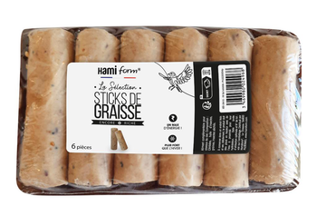 Visuel 1 du produit Sticks de graisse pour oiseaux de la nature recharge Closeau
