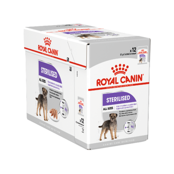 Visuel 1 du produit Pâtées pour chien stérilisé en mousse Royal Canin Sterilised - 12 x 85 g