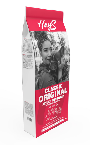Visuel 1 du produit Croquette pour chien adulte sensible à l'agneau Hays Classic - 15 kg