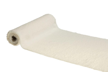 Visuel 1 du produit Chemin de table blanc en fourrure - 30 x 300 cm