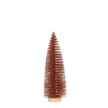 Visuel 1 du produit Arbre décoratif de Noël coloris orange en polyéthylène - 32 cm