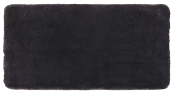 Visuel 1 du produit Tapis gris ombre en polyester Eddy - 70 x 140 cm