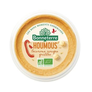 Visuel 1 du produit Houmous aux poivrons rouges grillés bio Bonneterre - 170 g