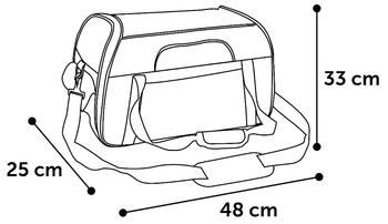 Visuel 1 du produit Sac de transport pour chien coloris bleu Flamingo Gisel - 48 x 25 x 33 cm