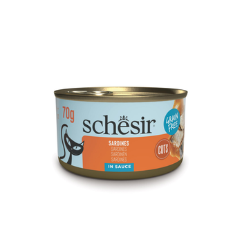 Visuel 1 du produit Alimentation humide pour chat morceaux de sardines Schesir - 70 g