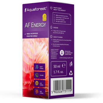 Visuel 1 du produit Complément alimentaire énergisant pour poissons en aquarium AQUAFOREST Energy - 50ml