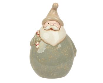 Visuel 1 du produit Père Noël à poser en dolomite vert - 9,1 x 6,9 x 14 cm