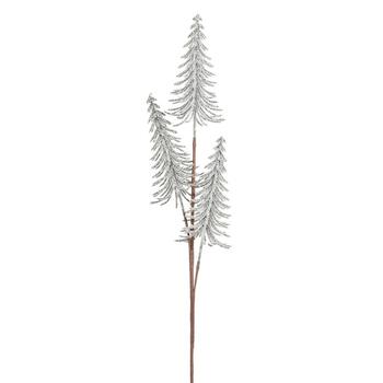 Visuel 1 du produit Tige de 3 sapins givrés artificiels - 68 cm