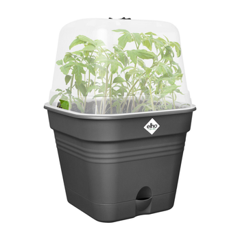 Visuel 1 du produit Pot de culture coloris Living noir Elho Green basics - ø 25 cm