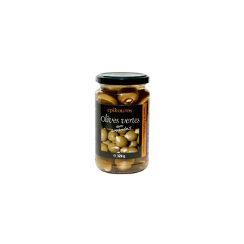 Visuel 1 du produit Olives vertes aux amandes bio Epikouros - 320 g