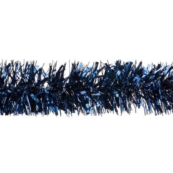 Visuel 1 du produit Guirlande de sapin scintillante à facettes coloris bleu nuit en plastique - Ø 75 mm x 2 m