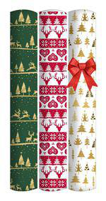 Visuel 1 du produit Papier cadeau à motifs de Noël Modena – Le rouleau