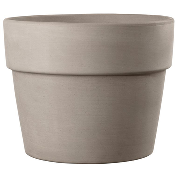 Visuel 1 du produit Pot en terre cuite gris clair Deroma Perfetto Grafite - Ø 50 x H 38,9 cm