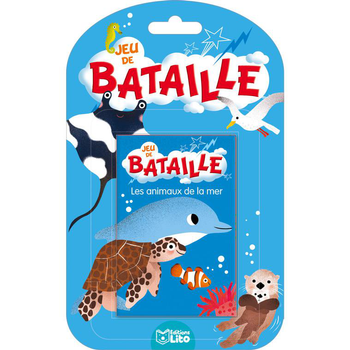 Visuel 1 du produit Les Animaux de la Mer Jeux de Bataille 4 ans Éditions Lito