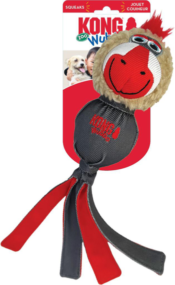 Visuel 1 du produit Jouet pour chien coloris rouge Wubba Zoo Mandrill Kong - Taille L