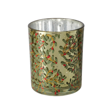 Visuel 1 du produit Photophore Mistletoe coloris multicolore en verre laqué - 10 cm