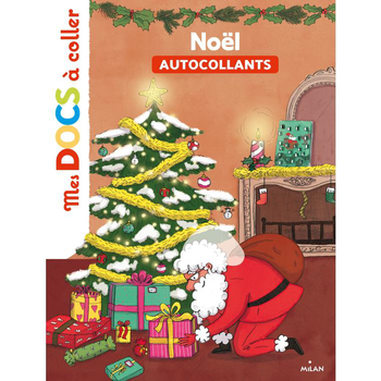Visuel 1 du produit Livre d’autocollants "Noël" aux Éditions Milan collection Mes doc à coller