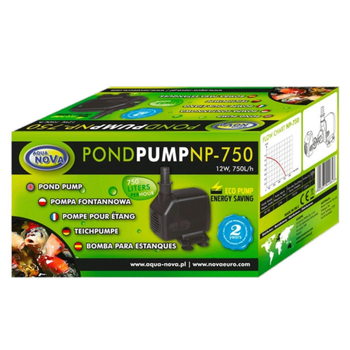 Visuel 1 du produit Pompe à eau d'aquarium et fontaine intérieure, spécificité NP-750 - AQUA NOVA BASSIN