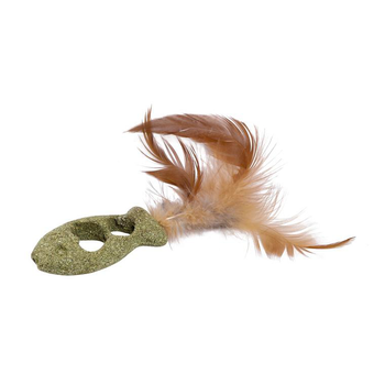 Visuel 1 du produit Jouet pour chat matatabi poisson à plumes 12x3x1,5 cm