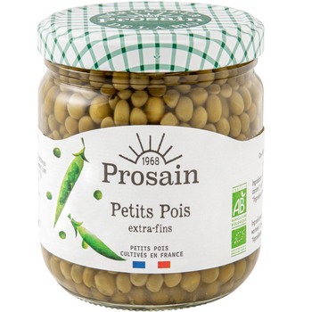 Visuel 1 du produit Petits pois extra-fins bio Prosain - 190 g
