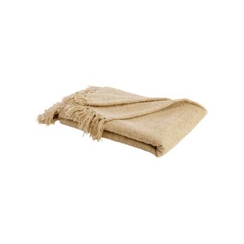 Visuel 1 du produit Plaid en polyester beige Mica Trey - 170 x 130 cm
