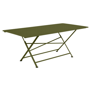 Visuel 1 du produit Table pliante Cargo coloris vert en acier Fermob - 190 x 90 cm