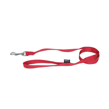 Visuel 1 du produit Laisse Nylon Uni pour chat coloris rouge - 120 cm