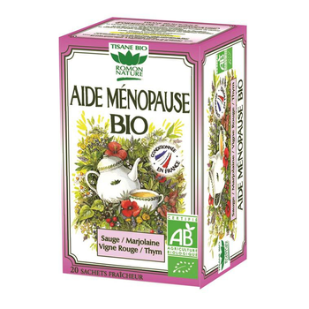 Visuel 1 du produit Tisane aide ménopause bio en boite de 34 g