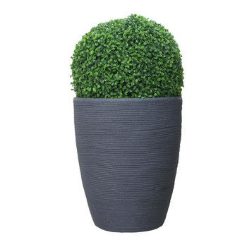 Visuel 1 du produit Pot rond haut Granit gris Ø 37 x 44 cm de 35 L