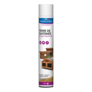 Visuel 1 du produit Insecticide Terre de Diatomée en aérosol blanc de 750 ml