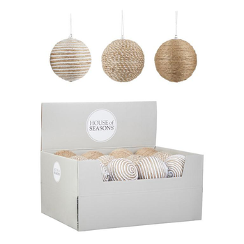 Visuel 1 du produit Boule décorative en jute naturelle - Ø 8 cm