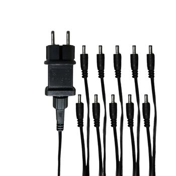 Visuel 1 du produit Éclairage de Noël Adaptateur 10 câbles raccordement pour lanterne à eau et projecteur coloris noir - 4 m