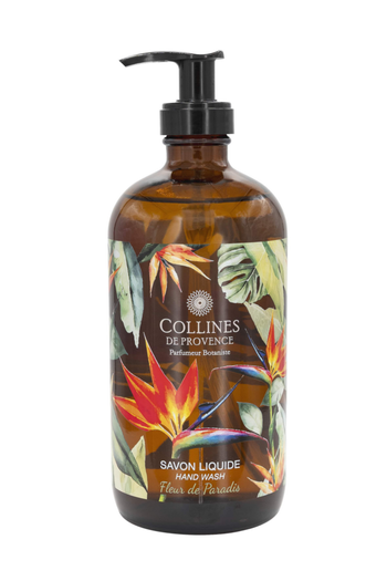 Visuel 1 du produit Savon liquide en flacon pompe senteur Fleur de Paradis Collines de Provence – 470 ml