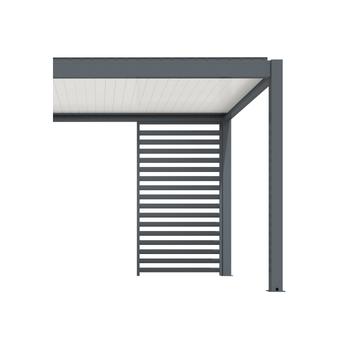 Visuel 1 du produit Claustra pour pergola autoportée coloris gris - 123,3 cm