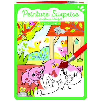 Visuel 1 du produit Mon bloc magique Je colorie à l'infini - à la ferme. Editions Lito