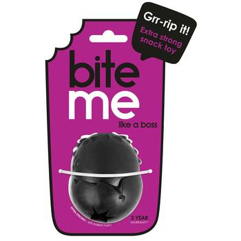 Visuel 1 du produit Jouet pour chien coloris noir en caoutchouc distributeur de friandises EBI Grrrip it - Taille XS 7 x 5,6 x 5 cm