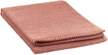 Visuel 1 du produit Serviette de toilette en coton coloris terracotta Vivaraise Bora - 100 x 50 cm
