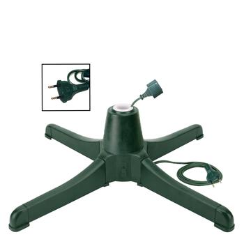 Visuel 1 du produit Pied de sapin de Noël tournant coloris vert en métal - Ø 66 x H 20 cm
