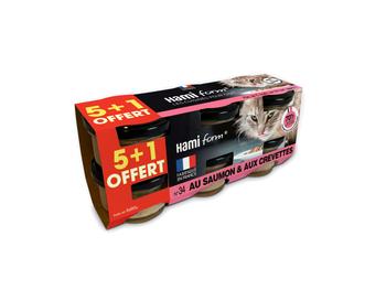 Visuel 1 du produit Aliment humide pour chat 6 pots Hamiform recette n°34 - 6 x 80 g