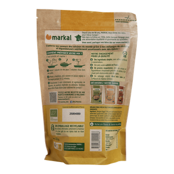 Visuel 1 du produit Mix à la méditerranéenne orge concassé et pois cassés bio Markal - 350 g