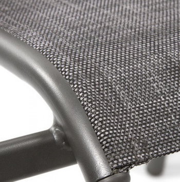 Visuel 1 du produit Fauteuil de jardin en aluminium, textilène anthracite chiné - CREADOR Tosca