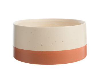 Visuel 1 du produit Coupe pour cache-pot Cactus coloris beige en céramique - 20 x 20 x 9 cm