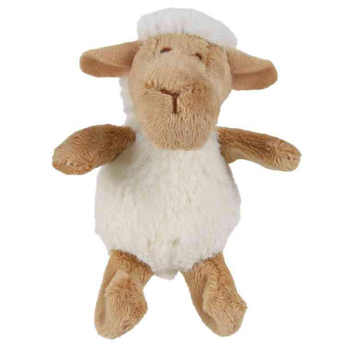 Visuel 1 du produit Jouet pour chat coloris blanc peluche mouton avec catnip Trixie - 10 cm