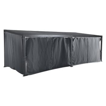 Visuel 1 du produit Rideaux pour Tonnelle Avila Ardoise Hespéride - 7,2 x 3 m